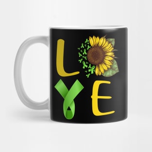 love liver cancer sunflower Mug